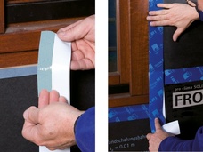 8. Verklebung an Fenster