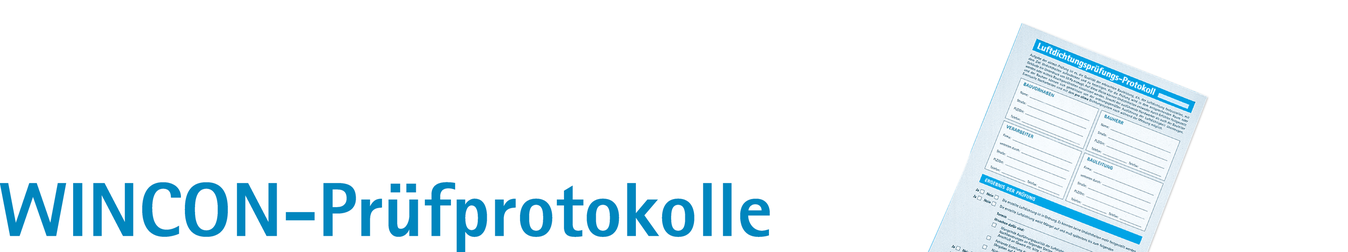 WINCON Prüfprotokoll